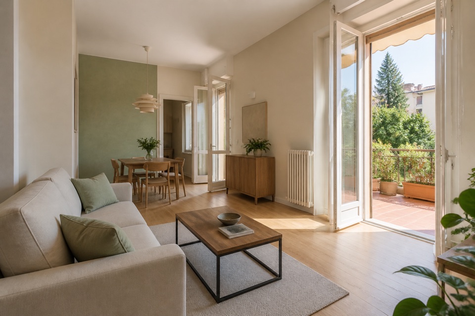 Trilocale con terrazza in zona Zarini, fotografia 1
